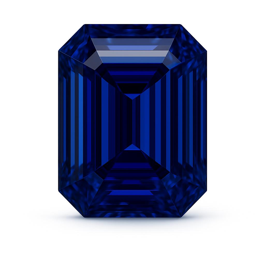 Fine blue sapphire gemstone